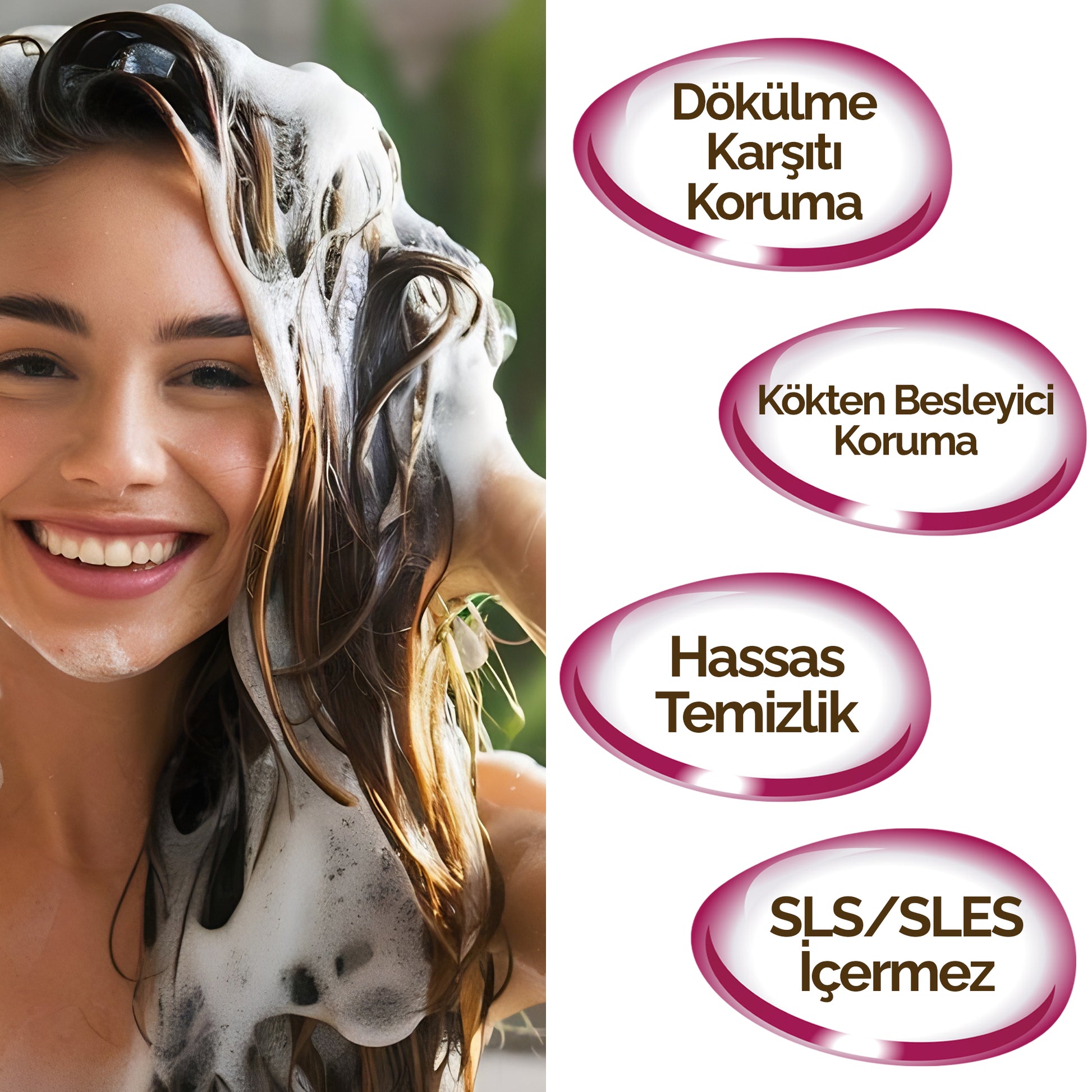 Mineaderm Dökülme Önleyici Temizleyici Güçlendirici; 300 ml beyaz şişe ambalajda, gri detaylı şampuan. Antioksidan etkisi ve besleyici formülü sayesinde saç kayıplarını azaltmaya yardımcı olur. Saçı nazikçe temizler, güçlendirir ve daha canlı, sağlıklı bir görünüm kazanmasını destekler.