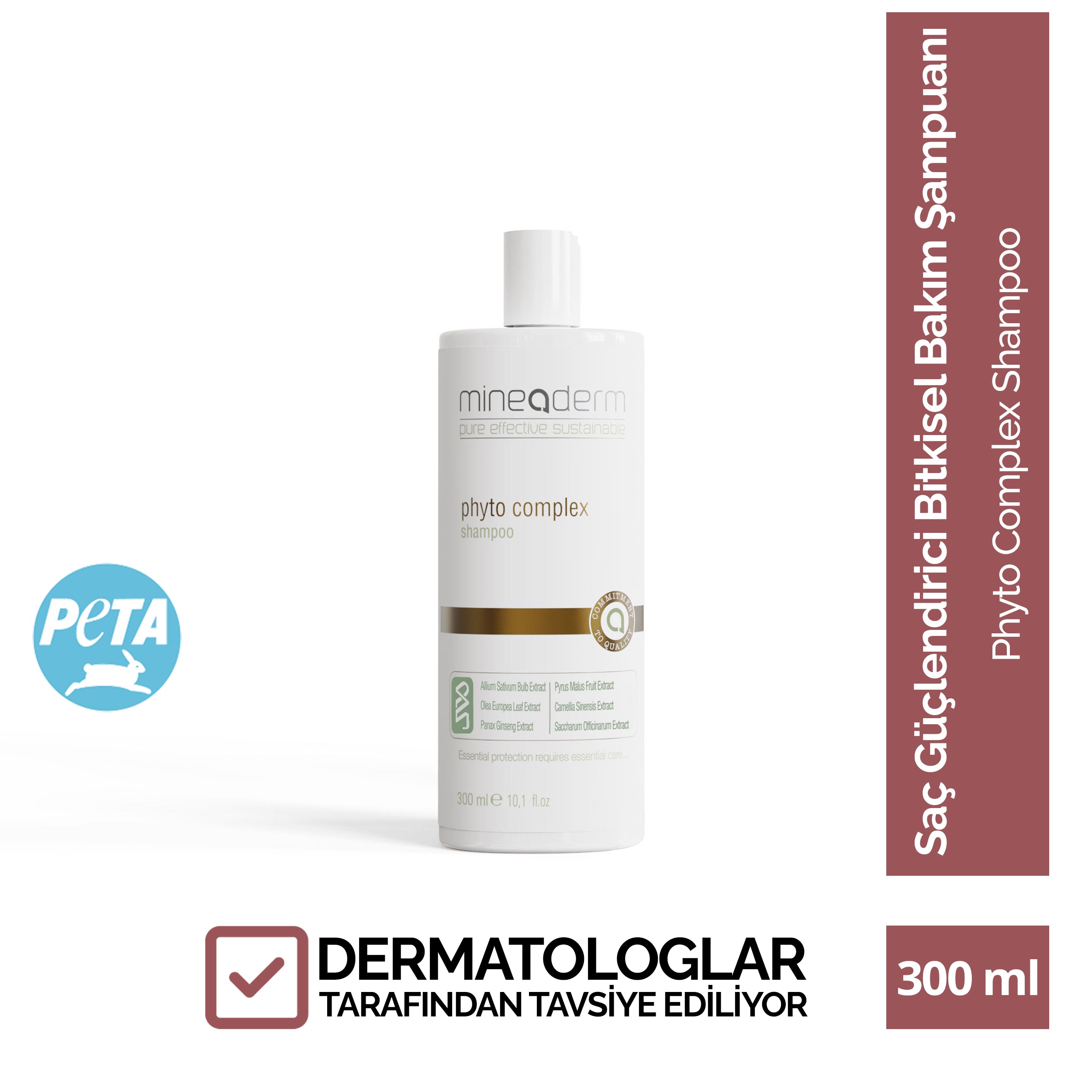 Saç Güçlendirici Bitkisel Bakım Şampuanı – mineaderm
