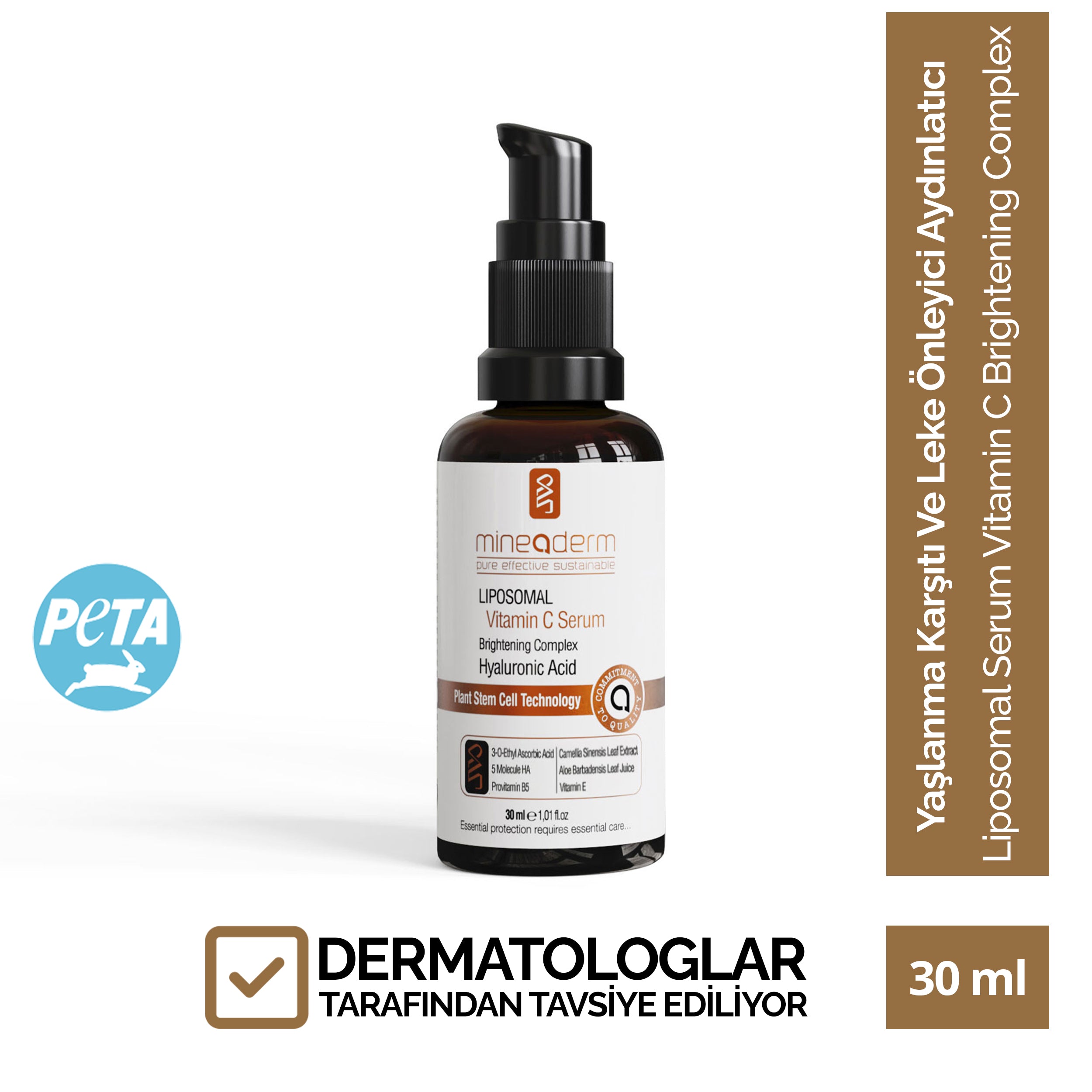 Yaşlanma Karşıtı ve Leke Önleyici Aydınlatıcı Bakım Serumu – mineaderm