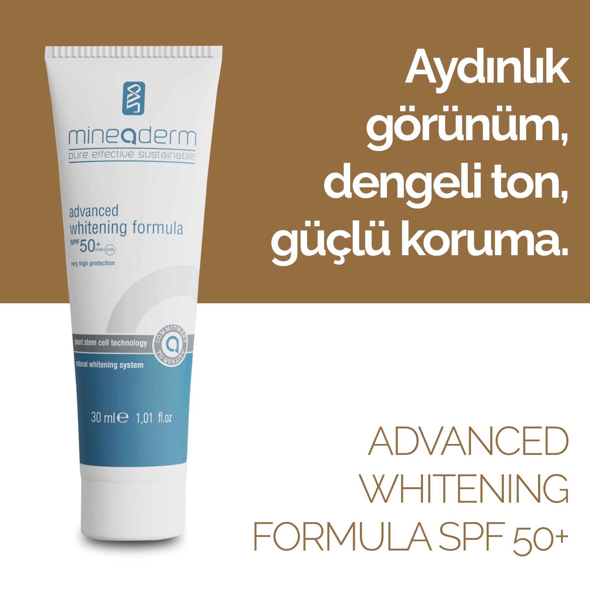 ADVANCED WHITENING FORMULA SPF50+
