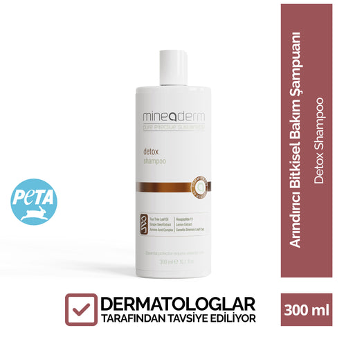 Mineaderm Temizleyici Yağ ve Nem Dengeleyici Güçlendirici; 300 ml beyaz şişe ambalajda, turuncu detaylı şampuan. Hassas temizleyici ve arındırıcı yüzey aktifler sayesinde saçları yıpratmadan nazikçe temizler. Saçın yağ ve nem dengesini korumaya yardımcı olur, daha güçlü, canlı ve sağlıklı bir görünüm kazanmasını destekler.
