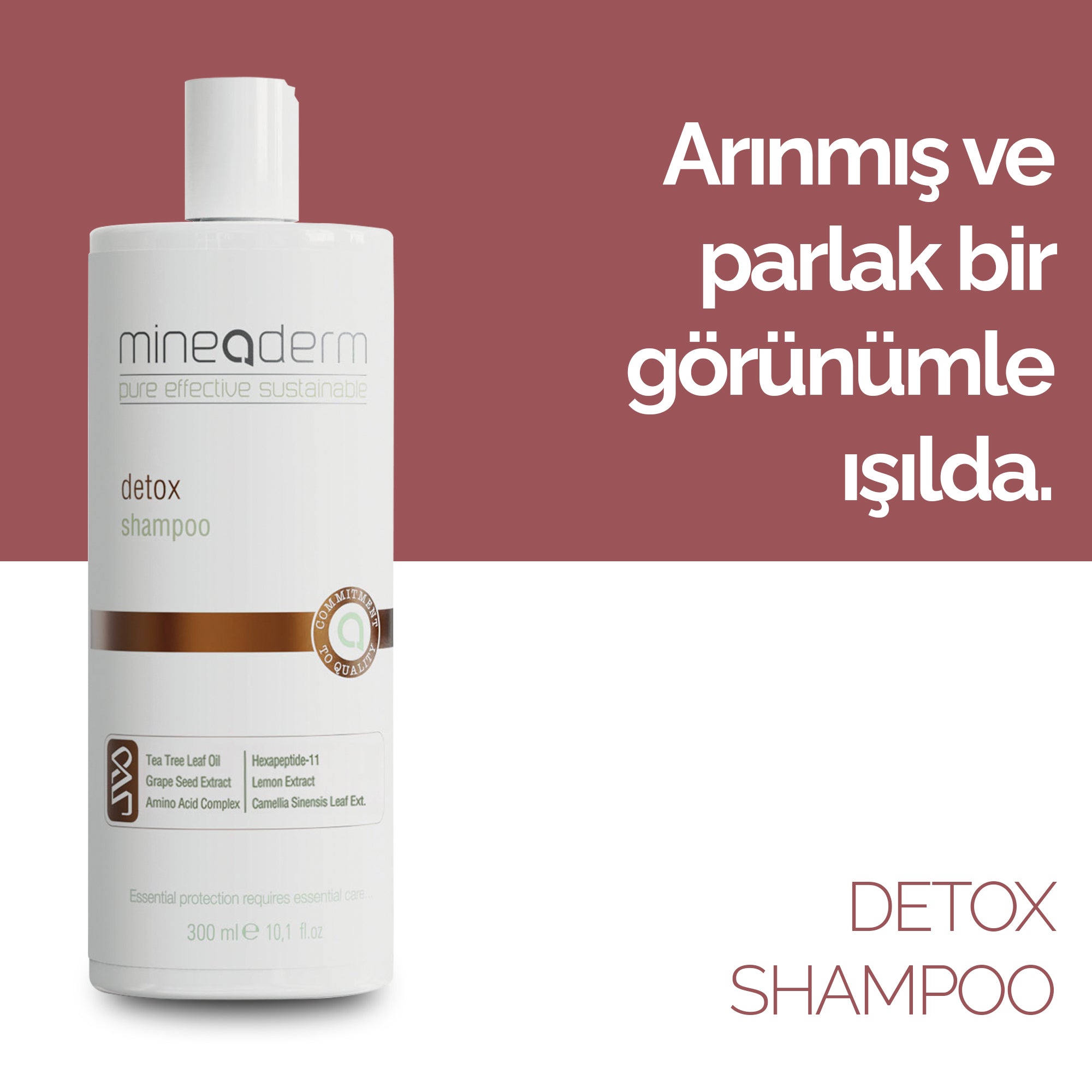 Detox Şampuan - Yağlı ve Kepekli Saçlar İçin Arındırıcı – mineaderm