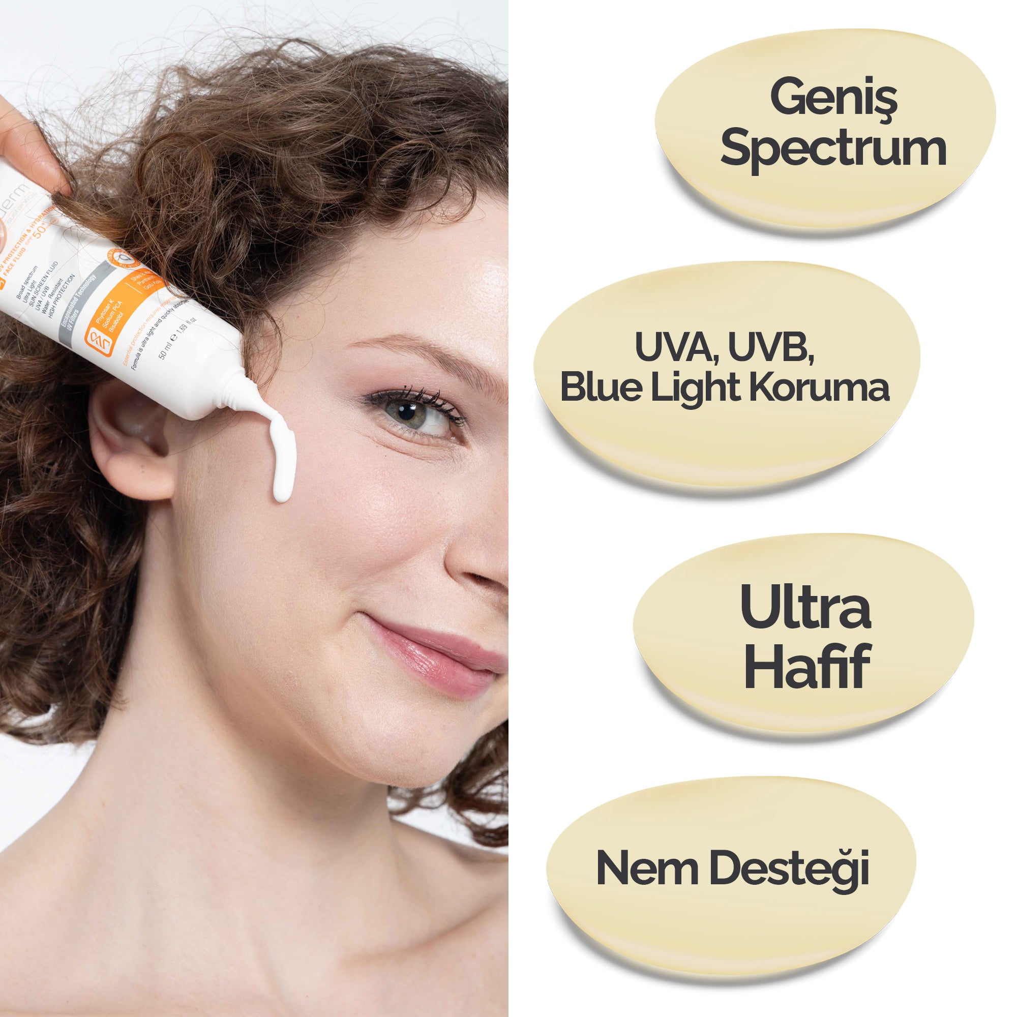 UV PROTECTION & HYDRATION FACE FLUID SPF 50+ UVB+UVA
