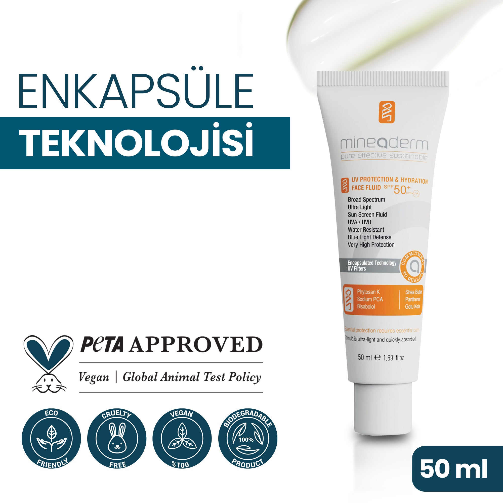 UV PROTECTION & HYDRATION FACE FLUID SPF 50+ UVB+UVA