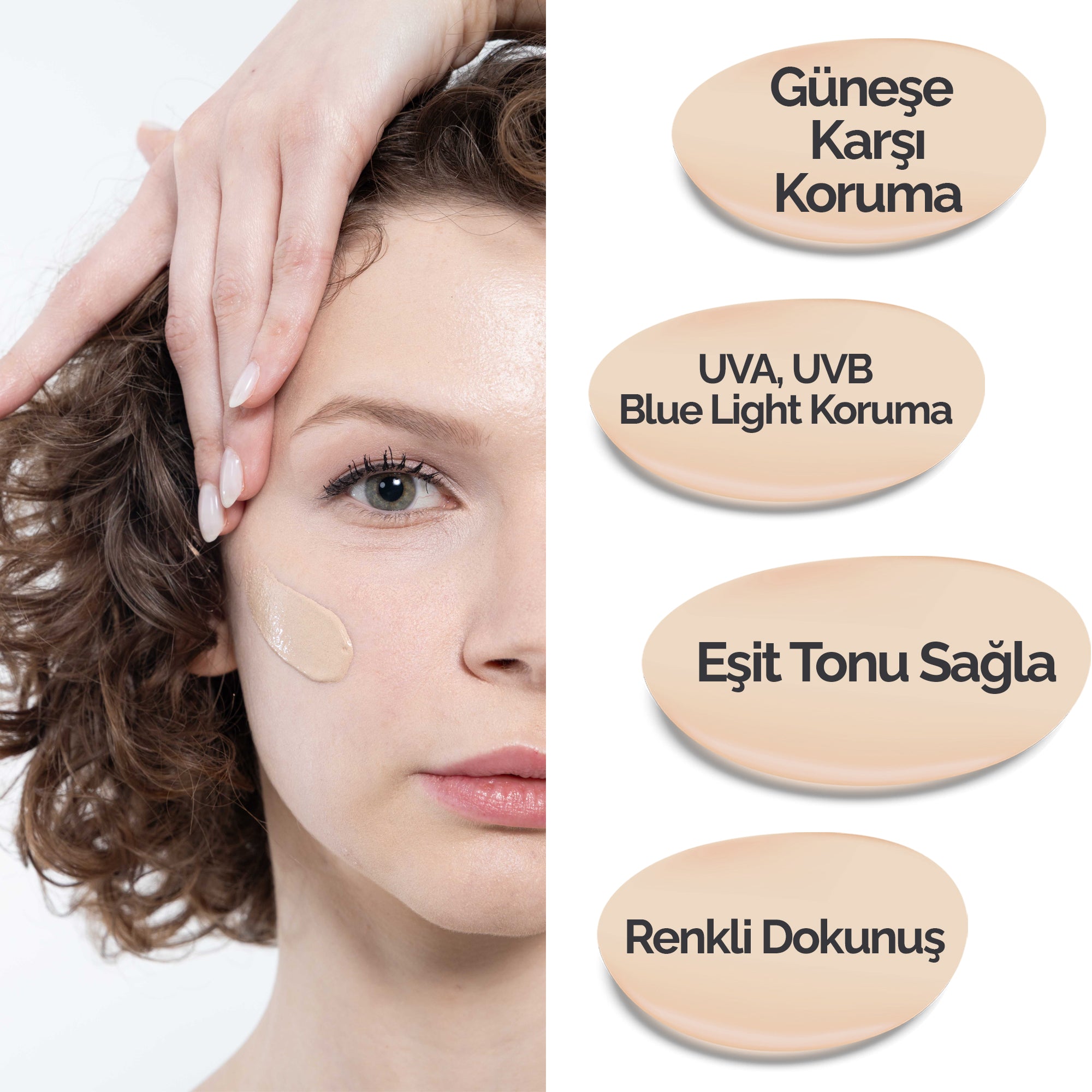 UV PROTECTION & HYDRATION LIGHTLY TINTED SPF 50+ UVB+UVA