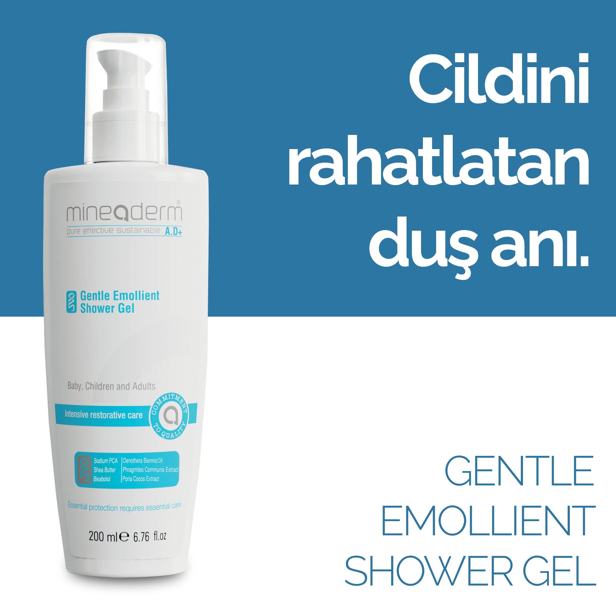 A.D+ GENTLE EMMOLIENT SHOWER GEL