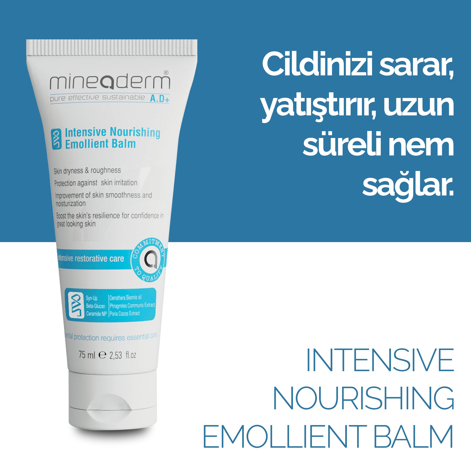 Kuru ve Çok Kuru Ciltler İçin Yoğun Nemlendirici Balsam – mineaderm