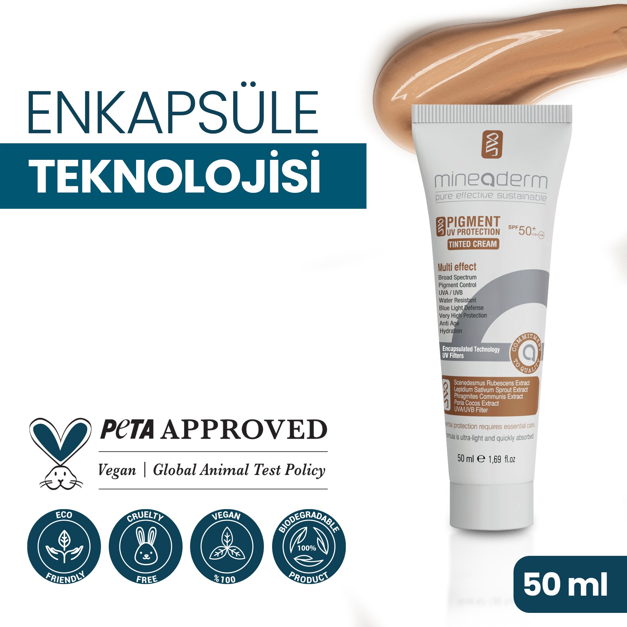 PIGMENT UV PROTECTION TINTED CREAM SPF50+ UVB+UVA