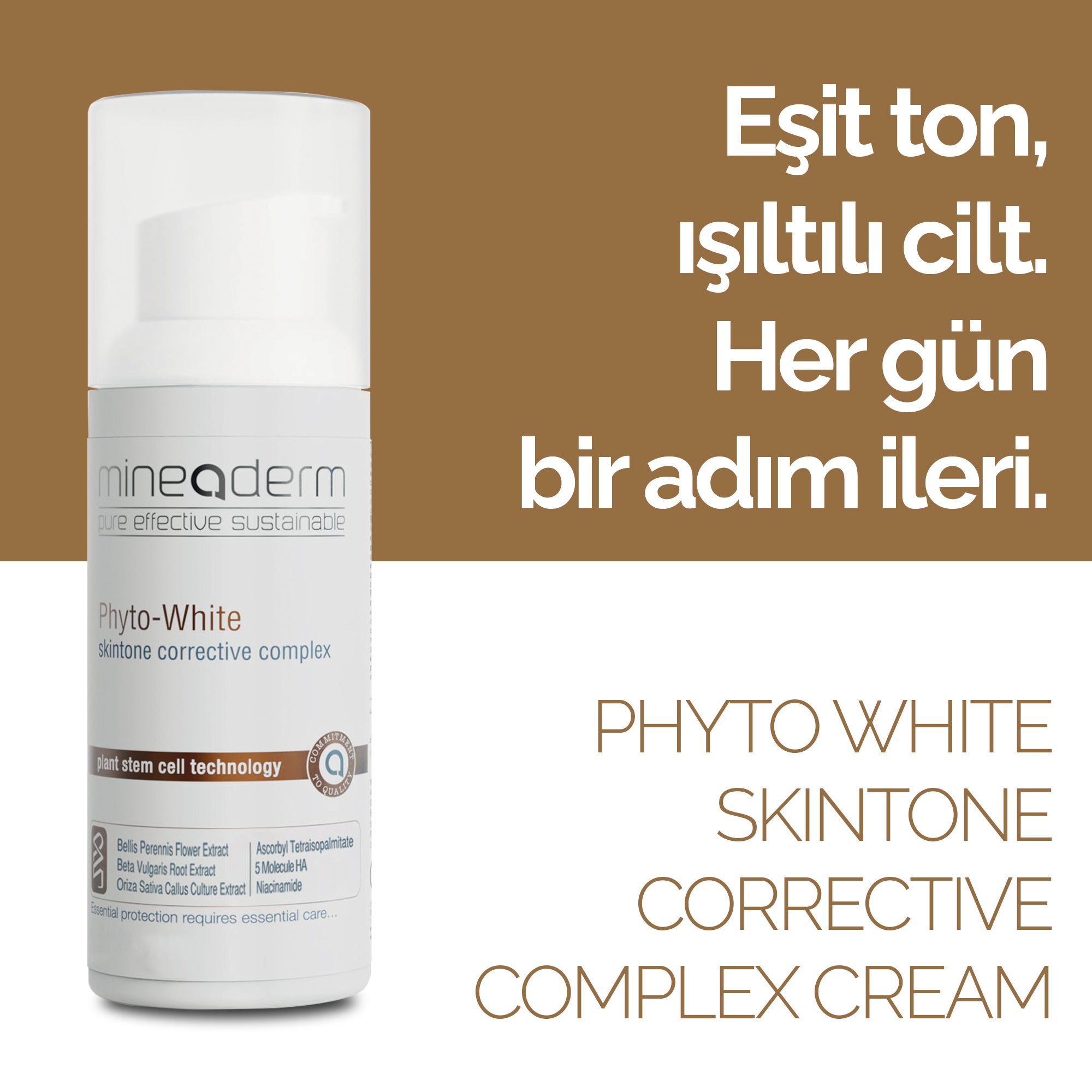 Leke Karşıtı ve Cilt Tonu Düzenleyici Bakım Kremi – mineaderm