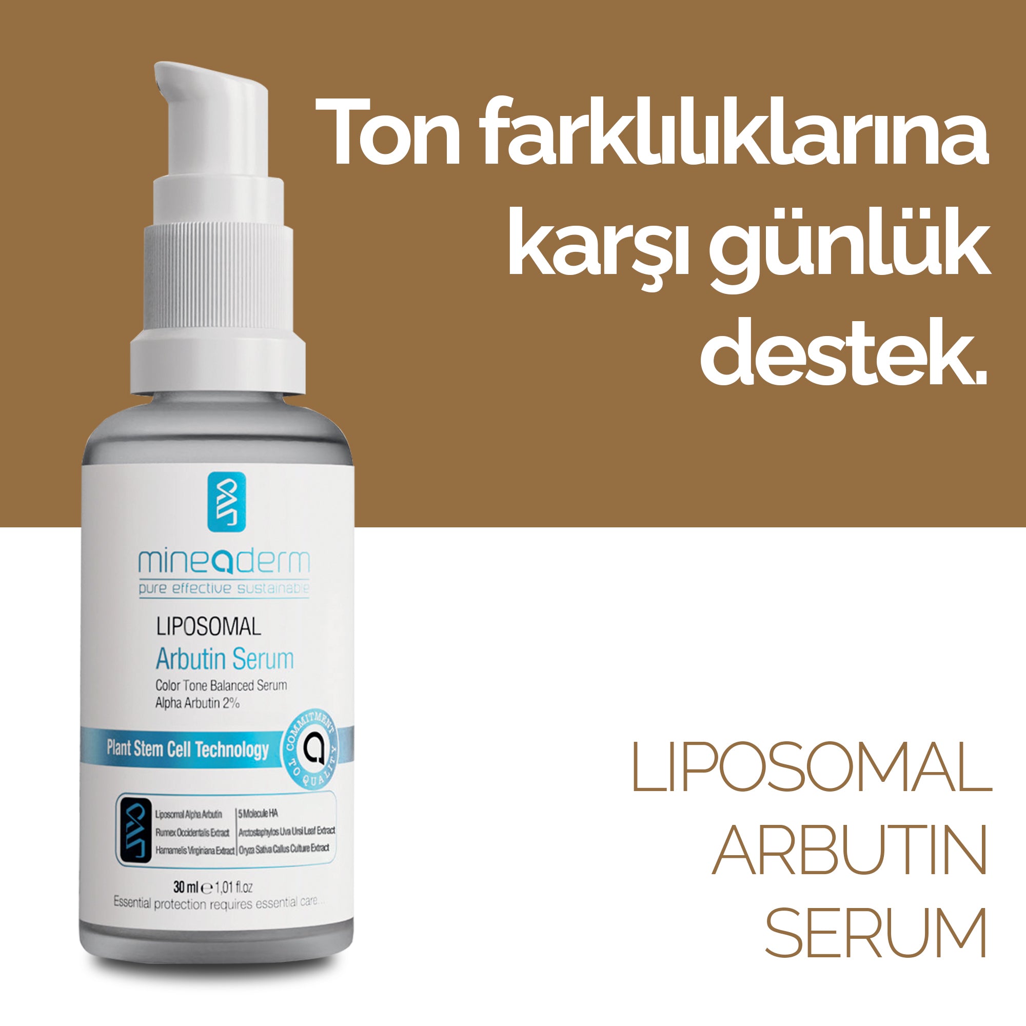 Leke Önleyici ve Aydınlatıcı Arbutin Serum – mineaderm