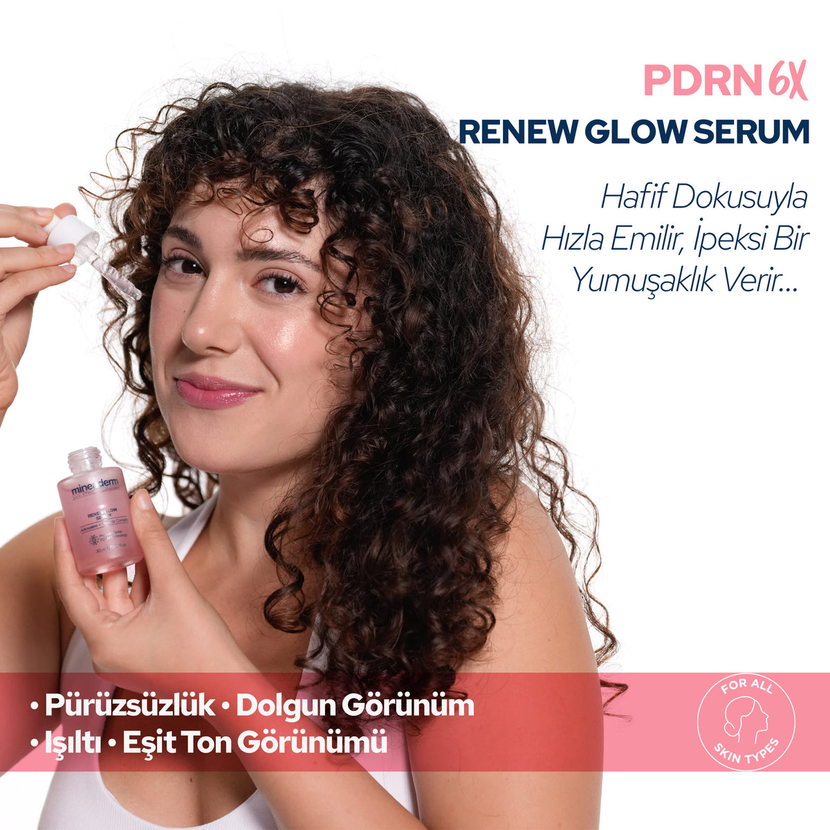 PDRN 6X Serum 30 ml – Pürüzsüzlük, Dolgun Görünüm, Işılt, Eşit Ton Görünümü