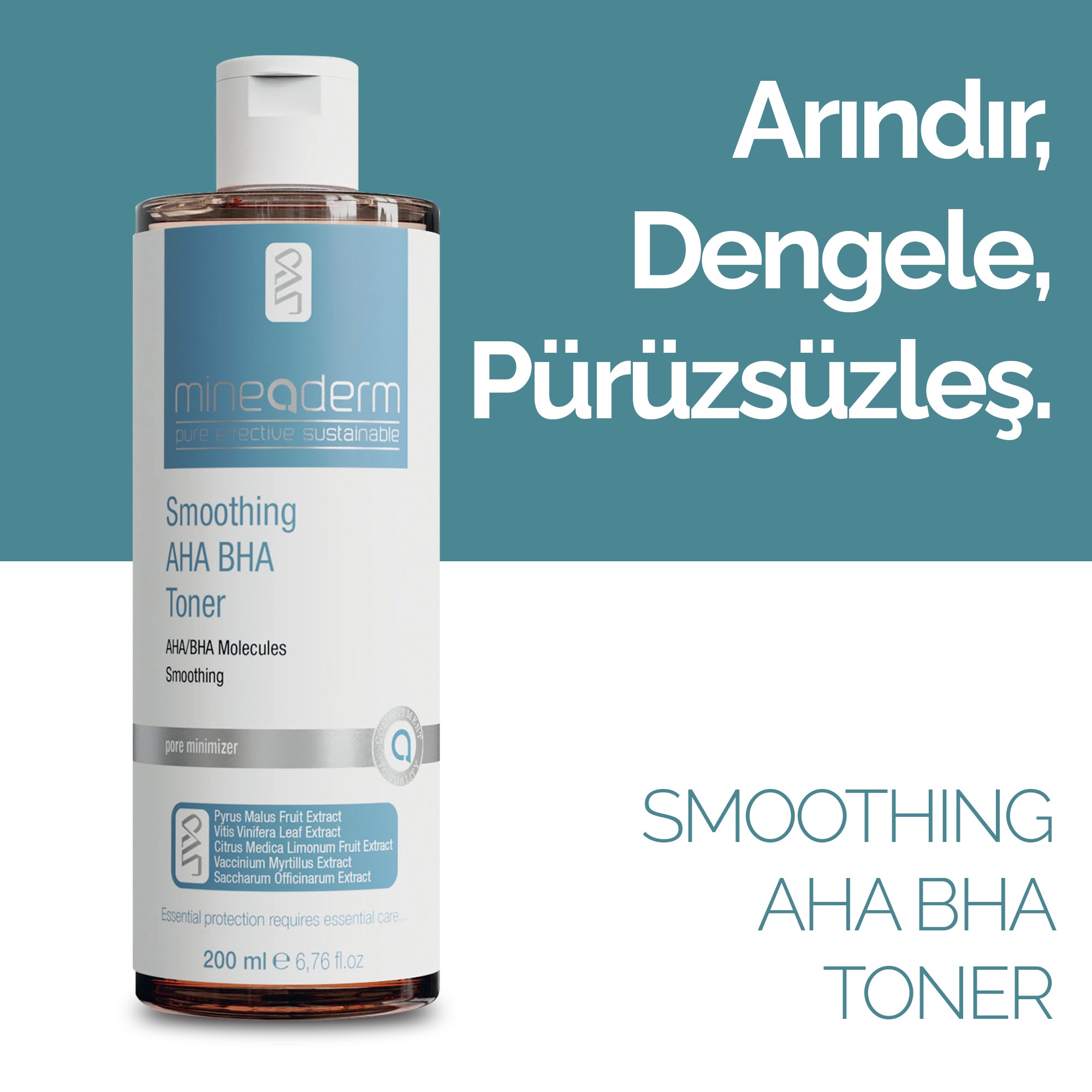 Pürüzsüzleştirici Aha Bha Toner – mineaderm
