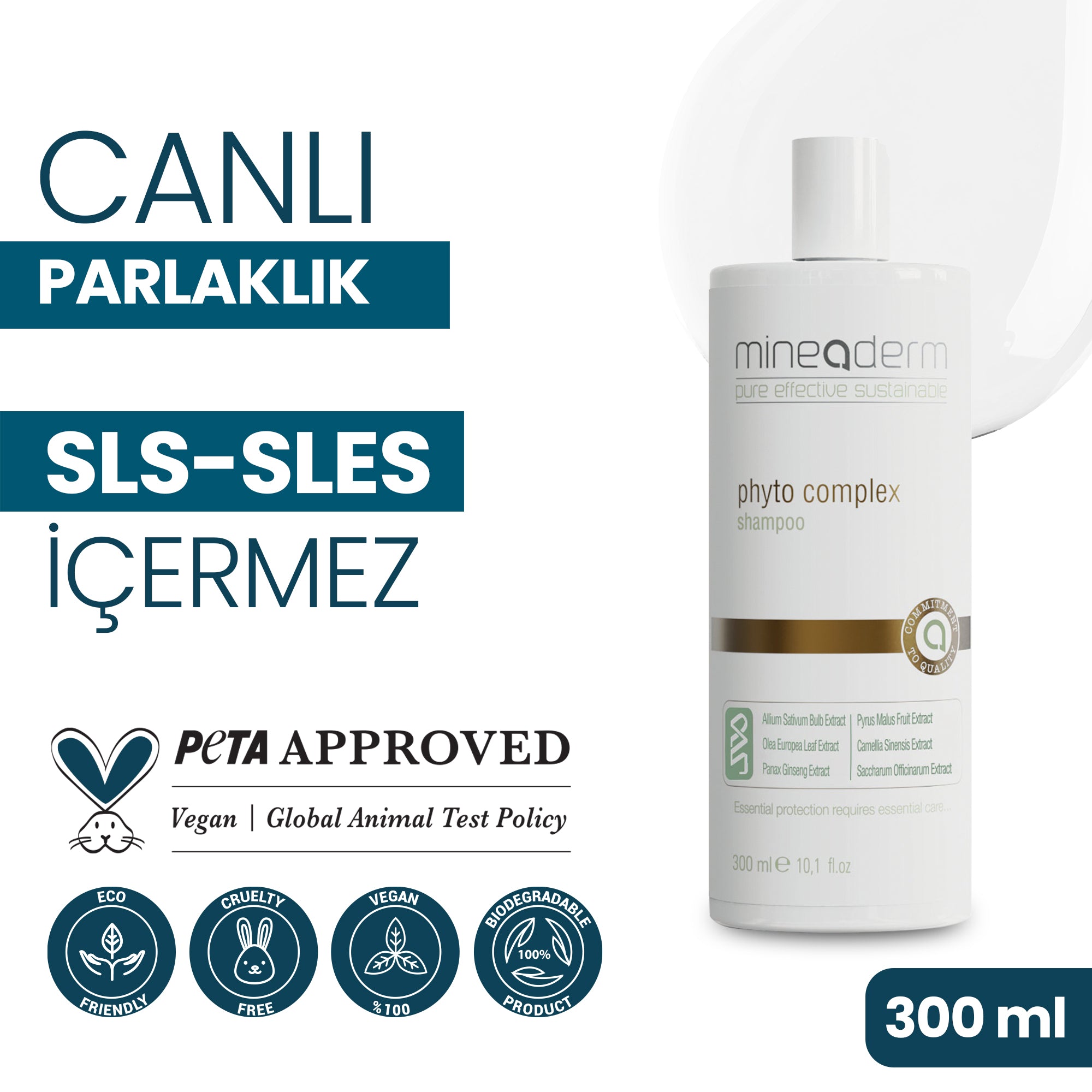 Güçlendirici Bitkisel Bakım Şampuanı – mineaderm