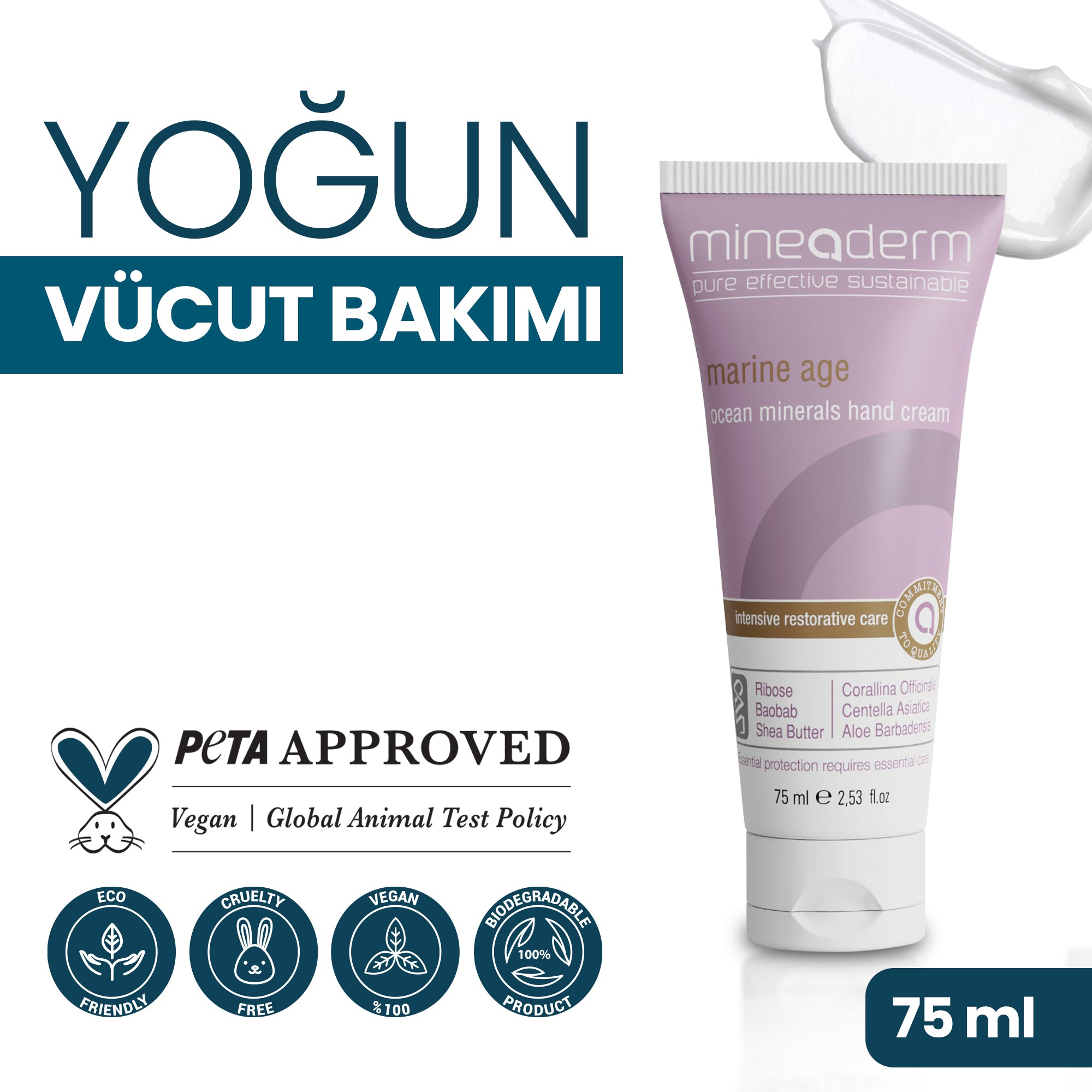 Yaşlanma Etkilerine Karşı El Bakım Kremi – mineaderm
