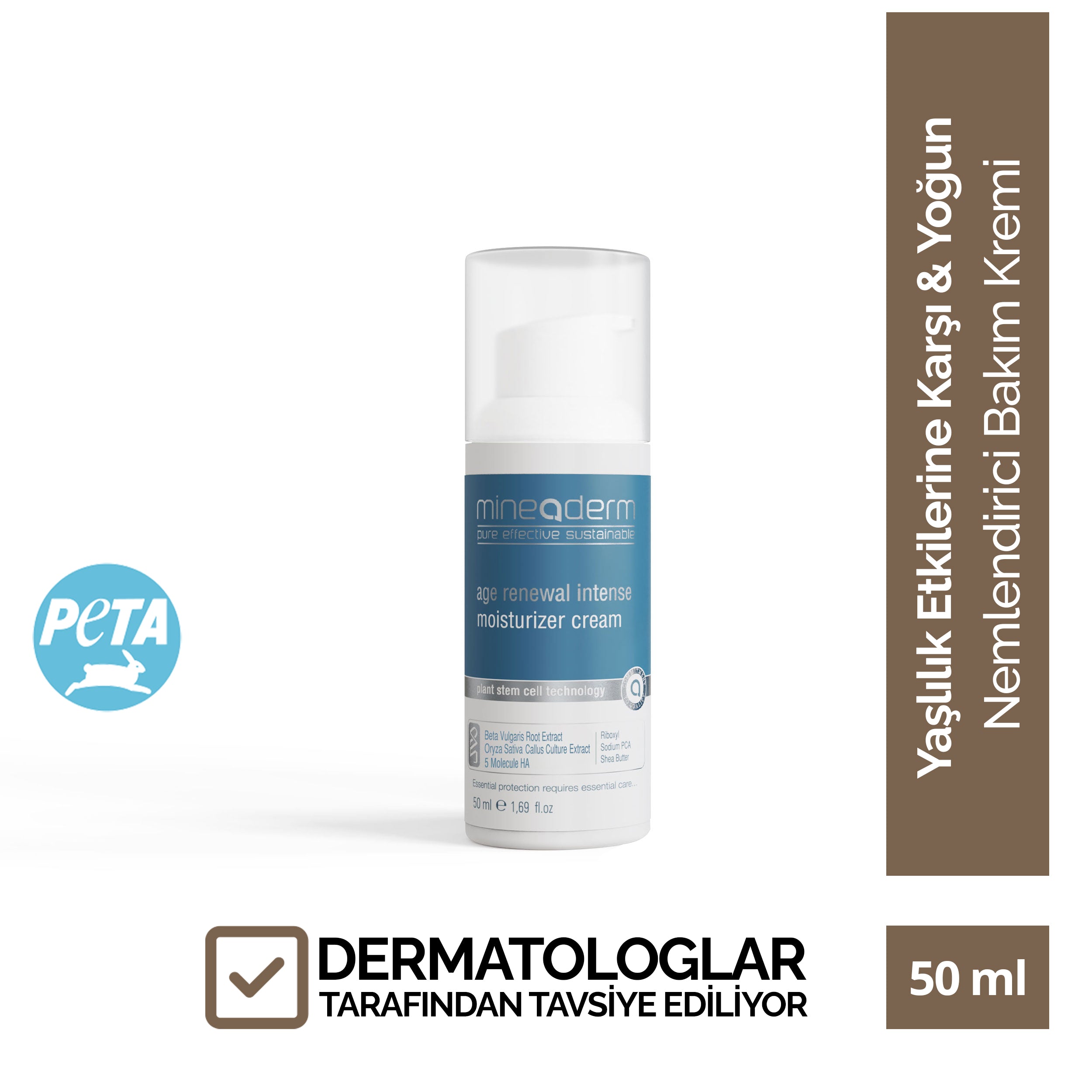 Yaşlılık Etkilerine Karşı Yoğun Nemlendirici Bakım Kremi – mineaderm